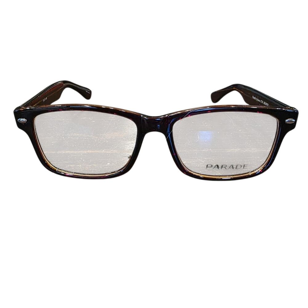 Parade Q-Series 1718 Brown Eyeglass Frames 53-17-145 Full Rim NWOT